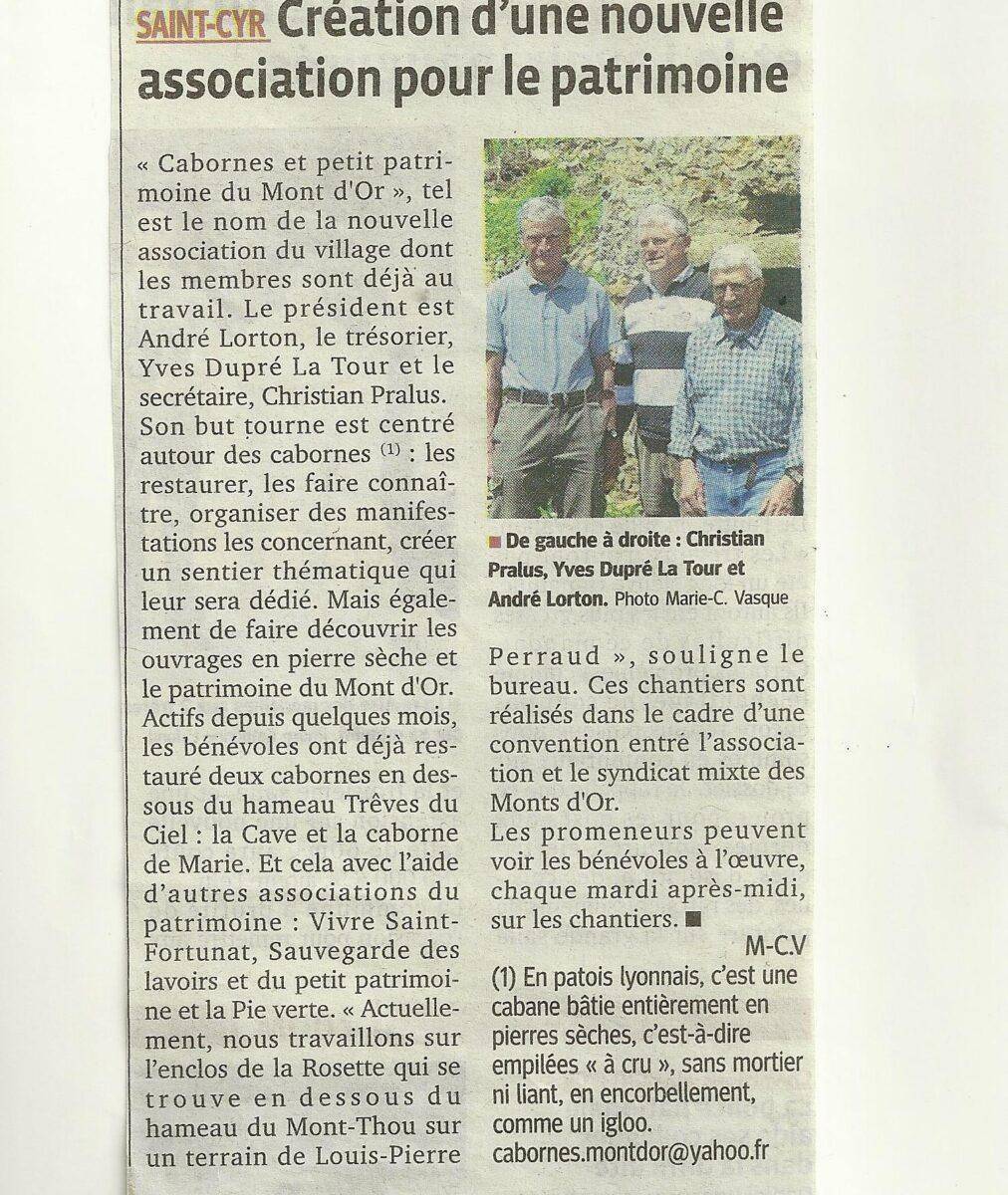 Création de l&rsquo;Association